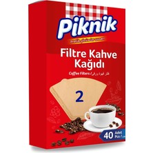 Piknik Kahve Filtre Kağidi 40'li No:2