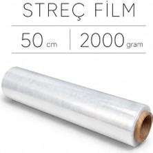Erçelik Streç Film Gıda Ambalaj Mobilya Koli Paketleme Streçi 50 cm 2000 Gram