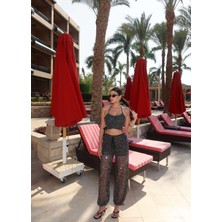 Esra Helvacı Işıltılı Halter Crop Takım Eh Collection