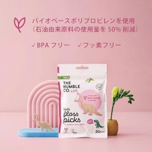 - Humble Corn Starch Floss Picks - Kids 30 Pcs Kürdanlı Diş Ipi 30 Pcs - Çocuklar Için Çilek Aromalı (Dinazor Şekilli), Bitki Bazlı Malzemelerden Yapılmış, Tekrar Kullanılabilir