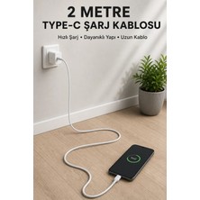Marsilyan Usb-A To Type-C 2 Metre Hızlı Şarj Kablosu