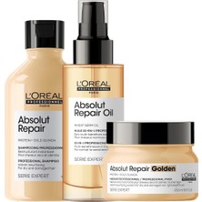 AyrStore L'oreal Professıonnel Parıs Serie Expert Profesyonellerin Altın Bakım Seti, Absolut Repair