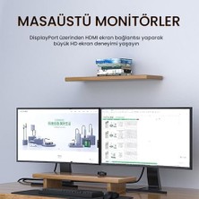 4K 30Hz Displayport To HDMI Dönüştürücü Kablo 1.5 Metre