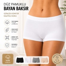 Qulat Dondeza %95 Pamuklu Bayan Boxer – Günlük Konfor, Esnek ve Nefes Alan Kumaş