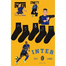 Rabona Fashion Inter Milano Efsaneleri 5'li Taraftar Çorabı