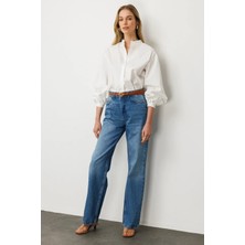 Glenda Yüksek Bel Straight Fit Jean