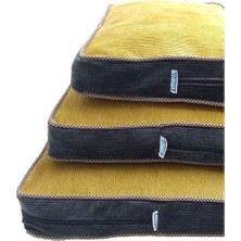AyrStore Visco Dolgulu Çift Taraflı ve Fermuarlı Yıkanabilir Köpek YATAĞI-XL(70X100X10CM)(FCURDUROY)