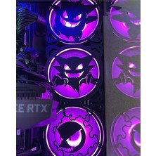 Mistik Hayalet Serisi Dekoratif 120MM Fan Izgarası Siyah 12 x 4