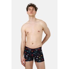 John Frank Logolu Pamuklu Boxer Erkek Boxer JFBFG03