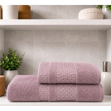 2 Li Banyo Havlu Seti Pamuklu Büyük Boy / 90 x 150 Cm Banyo Havlu - 50 x 90 Cm El Yüz Baş Havlu / Hamam Seti / Battal Boy Havlu Seti