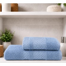 2 Li Banyo Havlu Seti Pamuklu Büyük Boy / 90 x 150 Cm Banyo Havlu - 50 x 90 Cm El Yüz Baş Havlu / Hamam Seti / Battal Boy Havlu Seti
