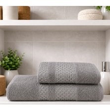 2 Li Banyo Havlu Seti Pamuklu Büyük Boy / 90 x 150 Cm Banyo Havlu - 50 x 90 Cm El Yüz Baş Havlu / Hamam Seti / Battal Boy Havlu Seti