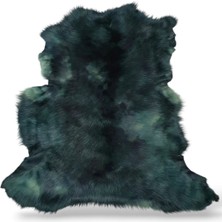 Ottoman Pouffe Hakiki Gerçek Deri Koyun Postu 68X67CM