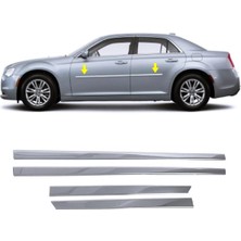 Melexı Chrysler 300 300C 2011-2017 Arası Için Krom Yan Kapı Koruma Çıtası 4 Kapı 4 Parça