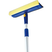 Promosyonca Silme Aparatı, Teleskopik Saplı, Temizleme Mop Seti, Çekçekli Mikrofiber (Camsil Mop)