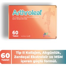 Pharmaleaf Arthroleaf 60 Tablet – Kolajen Tip 2, Msm, Akgünlük ve Zerdeçal Içeren Eklem Desteği