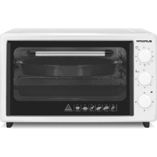 Abnturk 36 Lt 3 Fonksiyonlu Termostatlı Midi Fırın  Çift Tepsili & Izgaralı