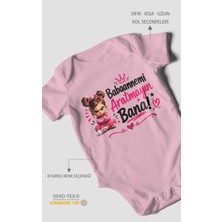 Morivo Kids Babaanneye Özel Kısa Kollu Bebek Body %100 Pamuk