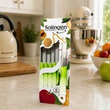 Sariva Home Solingen 6'lı Meyve Bıçağı Paslanmaz Çelik Soyma ve Doğrama Bıçağı Ergonomik Saplı Mutfak Bıçak Seti Solingen