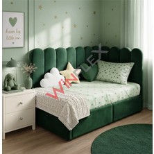 Winflex Yatak  Başlık ,duvar ve Oda Dekorasyon Panel 10ADET-(10X100CM) Yeşil