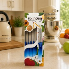 Sariva Home Solingen 6'lı Meyve Bıçağı Paslanmaz Çelik Soyma ve Doğrama Bıçağı Ergonomik Saplı Mutfak Bıçak Seti  Solingen