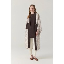 Zühre Şal Yaka Desen Geçişli Uzun Kimono-Içlik Iklili Takım 1868