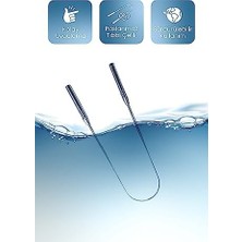 Dil Temizleme Aparatı/dil Sıyırıcı Kese + Stand Hediyeli Full 304 Surgical Stainless Steel