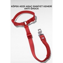 Caramelos Evcil Hayvan Araç Emniyet Kemeri Köpek Oto Kemeri Araba Oto Aksesuar Kedi Köpek Emniyet Kemeri Kırmızı-Tek Ebat
