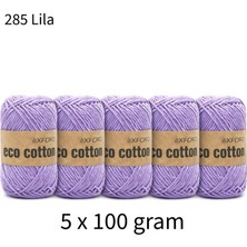 Oxford İplik 5'li Paket Eco Cotton 100GR-200M NO:285 Lila