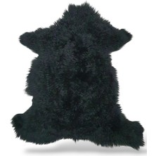 Ottoman Pouffe Hakiki Gerçek Deri Koyun Postu 73X85CM