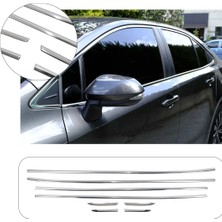 Servet Dizayn Oto Toyota Corolla Uyumlu 2019 ve Üzeri Krom Cam Çıtası 8 Parça Paslanmaz Çelik