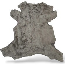 Ottoman Pouffe Hakiki Gerçek Deri Koyun Postu 67X64CM