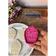 Cupcake Kurabiye Kalıbı Seti - Set 2- Hamur Şekillendirici - Şeker Hamuru Kalıp- 3 Adet