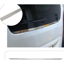 Servet Dizayn Oto Peugeot Rifter Uyumlu 2018 ve Üzeri Krom Bagaj Cam Alt Çıtası Paslanmaz Çelik