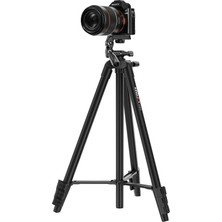Ulanzi Kingjoy VT-831SCB Uzaktan Kumandalı + Cep Telefonu Standlı Video Tripodu Siyah