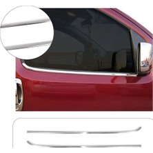 Servet Dizayn Oto Citroen Nemo Uyumlu 2007-2016 Krom Cam Çıtası 2 Parça Paslanmaz Çelik