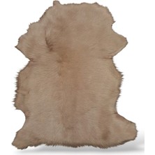Ottoman Pouffe Hakiki Koyun Derisi Özel Ipek Serisi 46X67CM, Ipeksi Yumuşaklık ve Parlaklık, Dana Deri Posteki