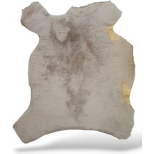 Ottoman Pouffe Hakiki Koyun Derisi Özel Ipek Serisi 56X63CM, Ipeksi Yumuşaklık ve Parlaklık, Dana Deri Posteki