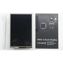 Raspberry Pi 5 3,5 Inç Tft Dokunmatik LCD Ekran Kiti — Abs Kasa + Soğutucu