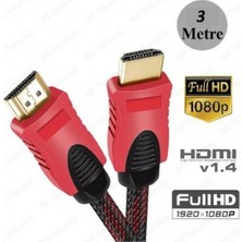 Tastech 1080P Hasır Örgülü HDMI Kablo Hdmı Dijital Kablo Tv Box Bilgisayar Projeksiyon Yüksek Hızlı Hdtv Kablo 3 Metre