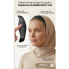 Muteber Bone Esnek Plastik Bone, Şal ve Eşarp Kaydırmazı