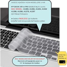 MacBook Klavye Koruyucu Us Ansı – Air A1369 A1466 & Pro A1278 A1425 A1502 A1286 A1398 Uyumlu – Amerikan Ingilizce Düz Enter – Ince Silikon Şeffaf