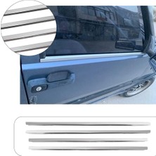 Servet Dizayn Oto Fiat Uno Uyumlu Krom Cam Çıtası 4 Pasça Paslanmaz Çelik