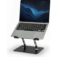 Prexua Flexer Ayarlanabilir Ergonomik Laptop Standı - Tablet Standı - Metal - Siyah - FLX2320BL (Siyah)
