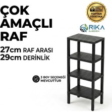Rika Garden Çok Amaçlı Modüler Düzenleyici Raf - Ev, Ofis, Banyo ve Atölye Düzenleyici (4/5/6 Katlı Seçenek)