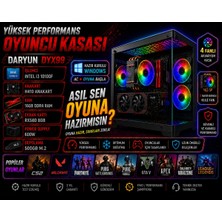 Aktuf DYX100 İ3-10100F 16GB Ddr4 Ram 500 GB SSD RX580 8 GB Ekran Kartı Oyuncu Masaüstü Bilgisayar
