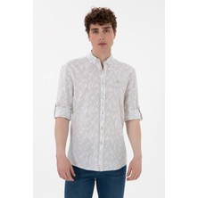 U.s. Polo Assn. Erkek Açık Gri Uzun Kollu Regular Gömlek 2108282