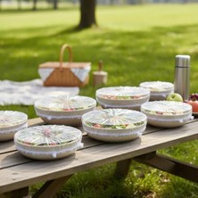 100 Adet Tencere Bonesi – Elastik Streç Kapak, Tek Kullanımlık Gıda Koruyucu, Buzdolabı ve Piknik Uyumlu