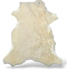 Ottoman Pouffe Hakiki Koyun Derisi Özel Ipek Serisi 60X66CM, Ipeksi Yumuşaklık ve Parlaklık, Dana Deri Posteki