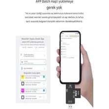 iphone 15/16 / 17 Serilerine Uyumlu Sd Kart Hafıza Kart Okuyucu Type-C USB Flash Bellek Okuyucu, Siyah